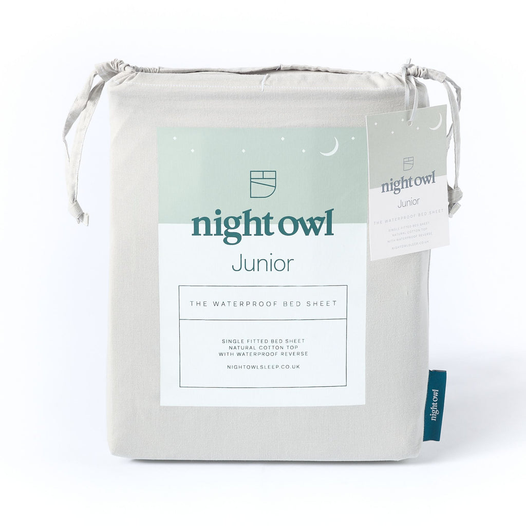 Night Owl®  Junior Childrens 2-in-1 Waterproof Single Fitted Sheet