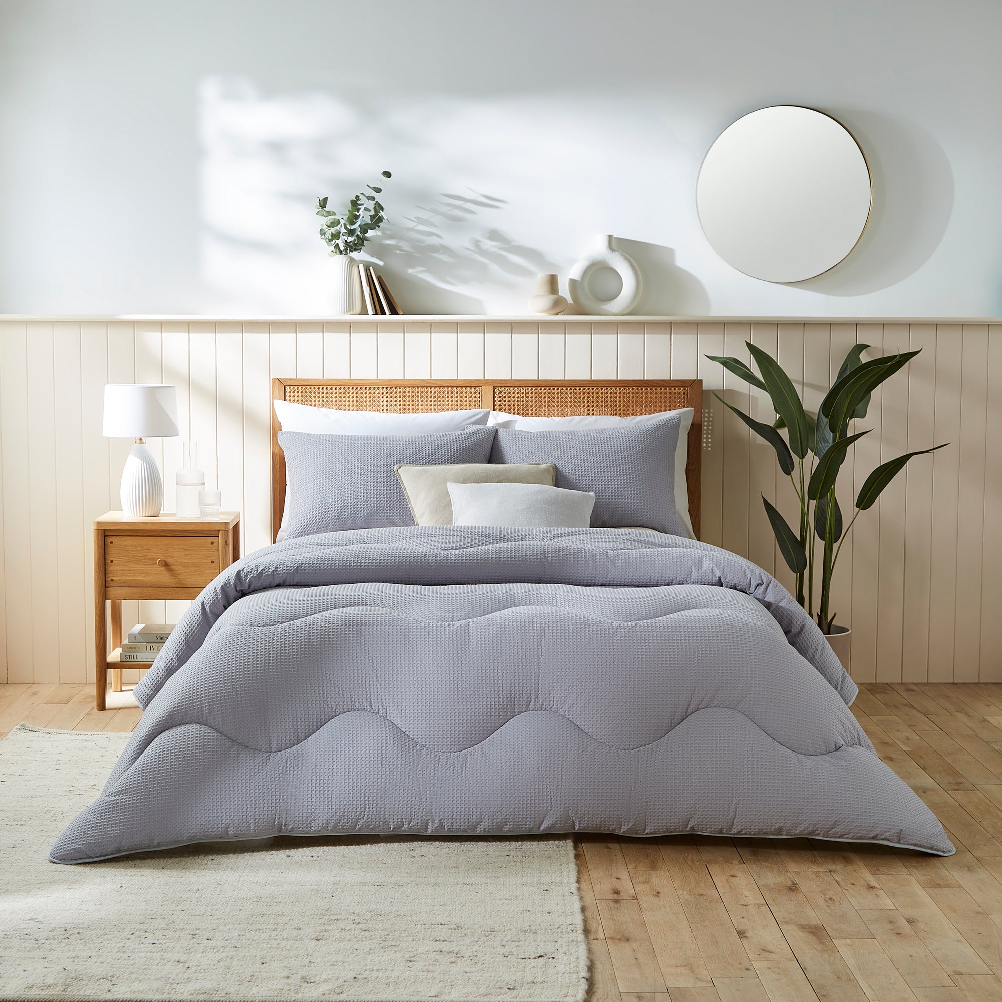 Buy the Night Owl 100% Cotton Waffle Coverless Duvet
