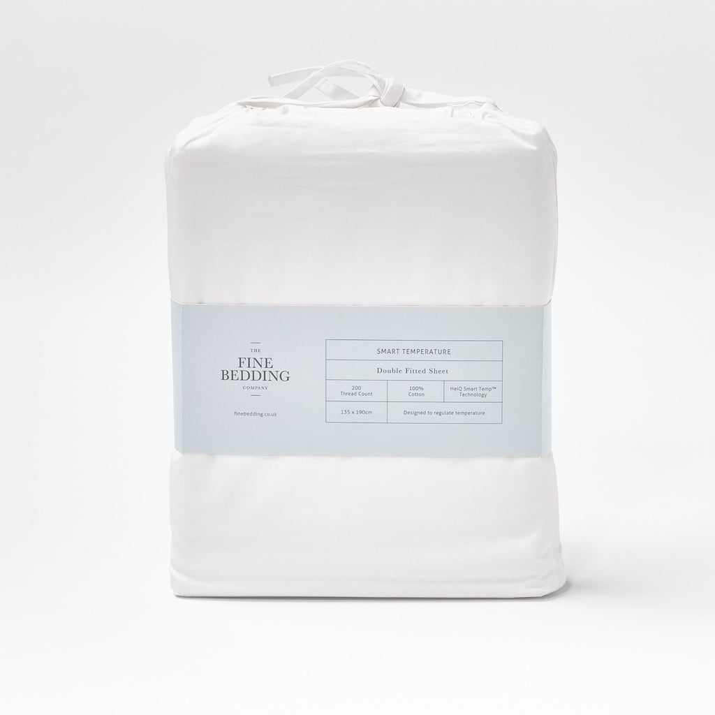 Smart Temperature  Cooling 100% Cotton Fitted Sheet