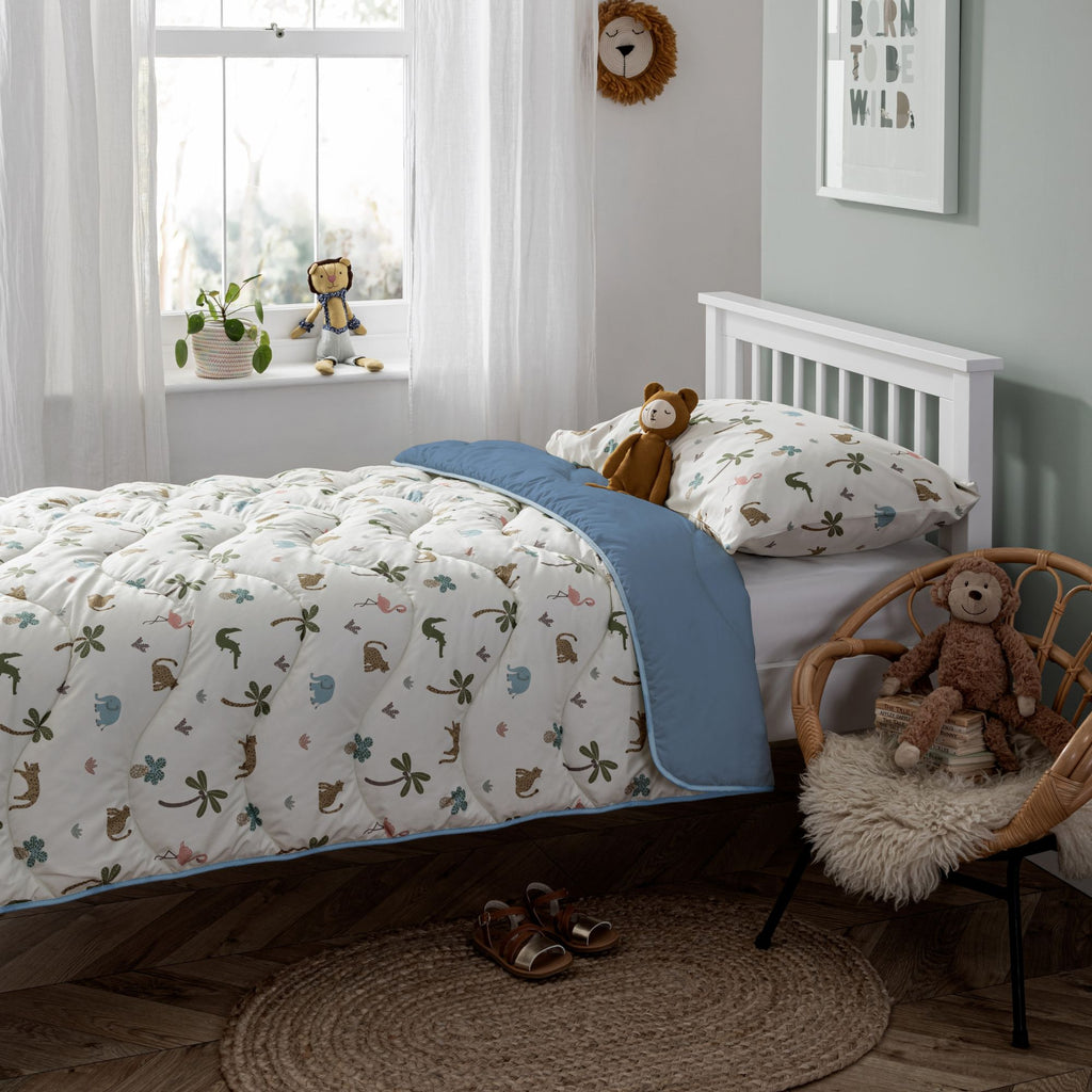 Night Lark / Night Owl Junior - Jungle Adventure - Children's Coverless Duvet & Pillowcase Set