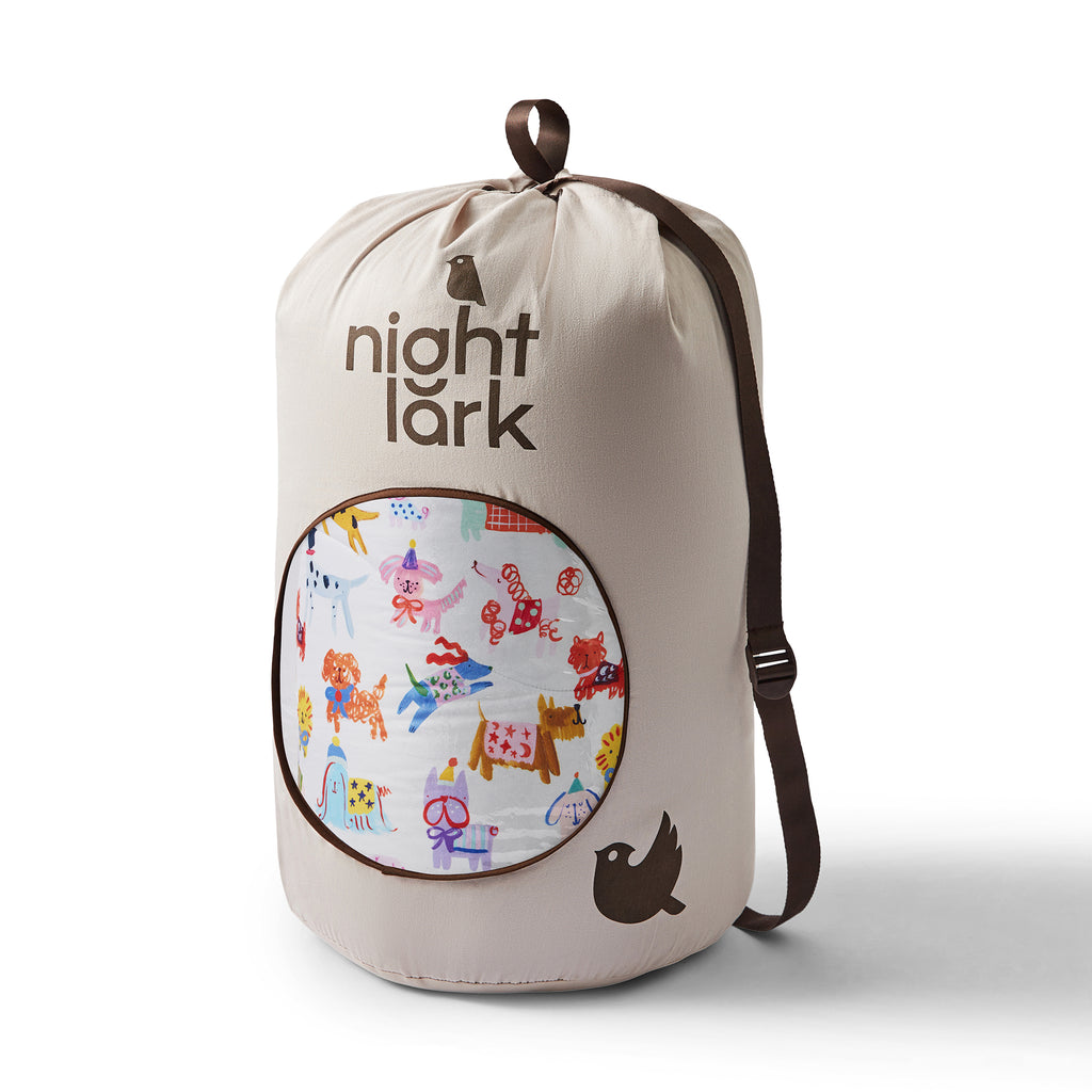 Night Lark® x Eleanor Bowmer Happy Dogs Coverless Duvet Set Duffle Bag