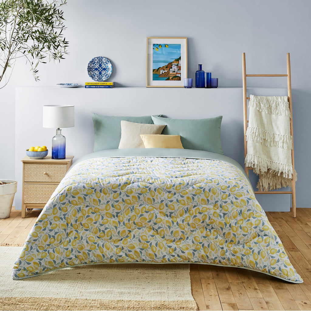 Night Lark Amalfi Lemons Coverless Duvet Front