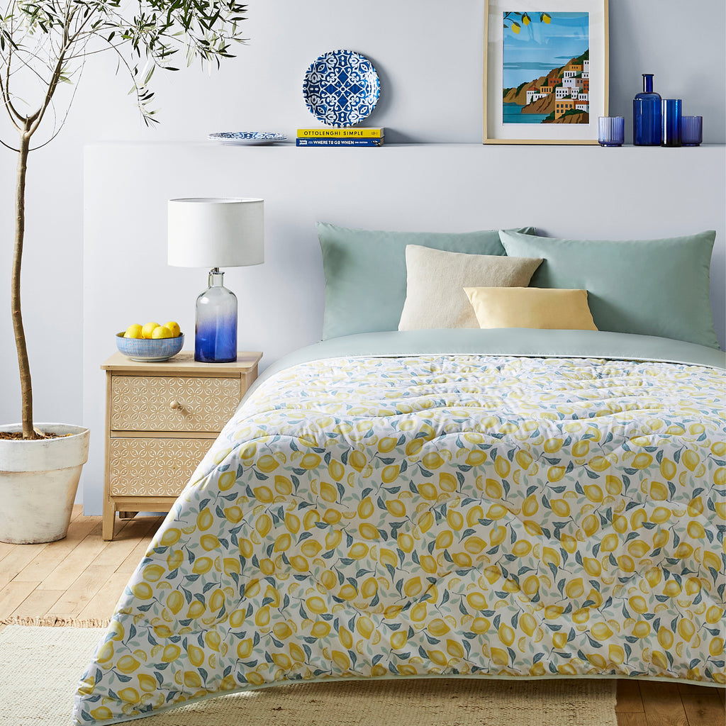 Night Lark Amalfi Lemons Coverless Duvet Home style