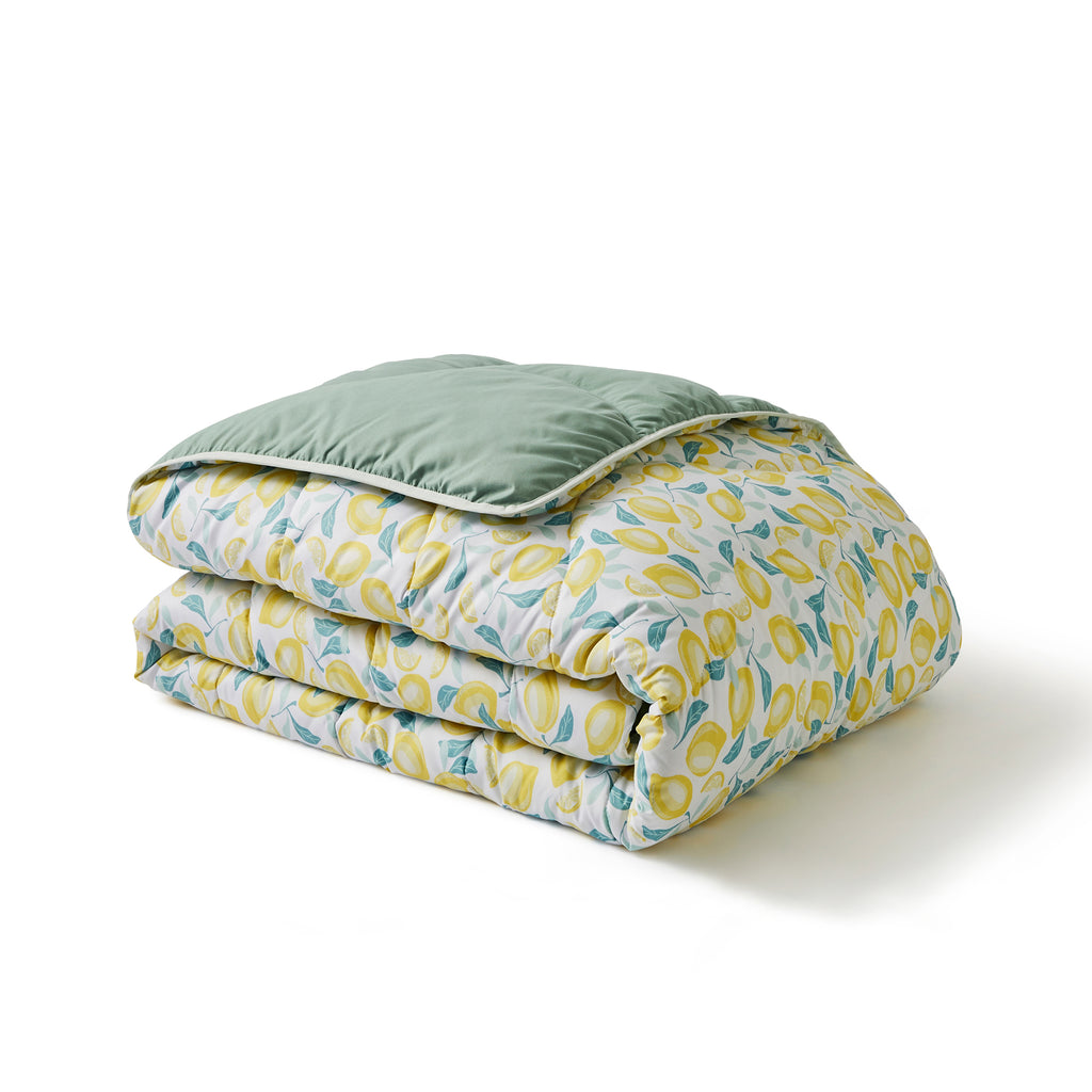 Night Lark Amalfi Lemons Coverless Duvet Details