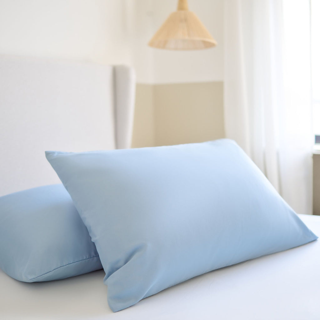 Night Lark/ Night Owl Plain Dye Pillowcase Pair Blue