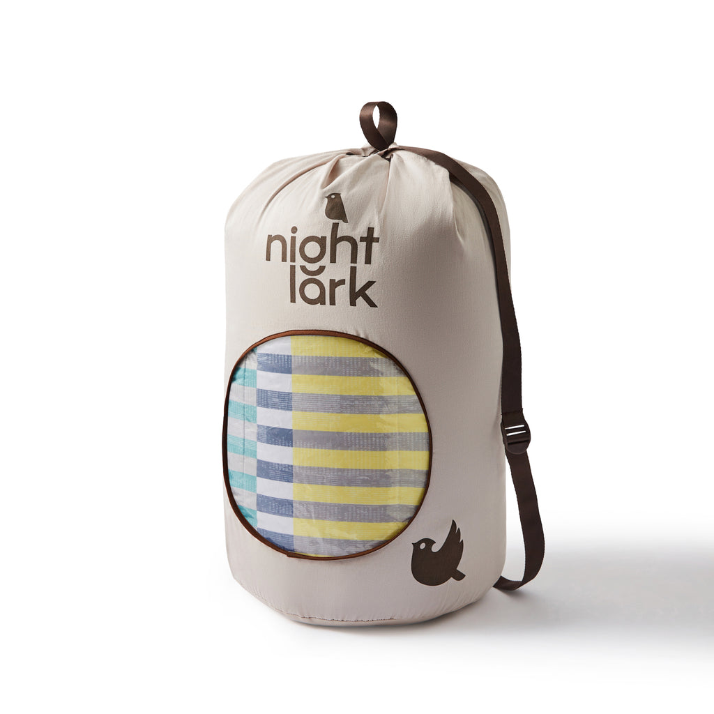 Night Lark Striped Shores Coverless Duvet Duffle Bag