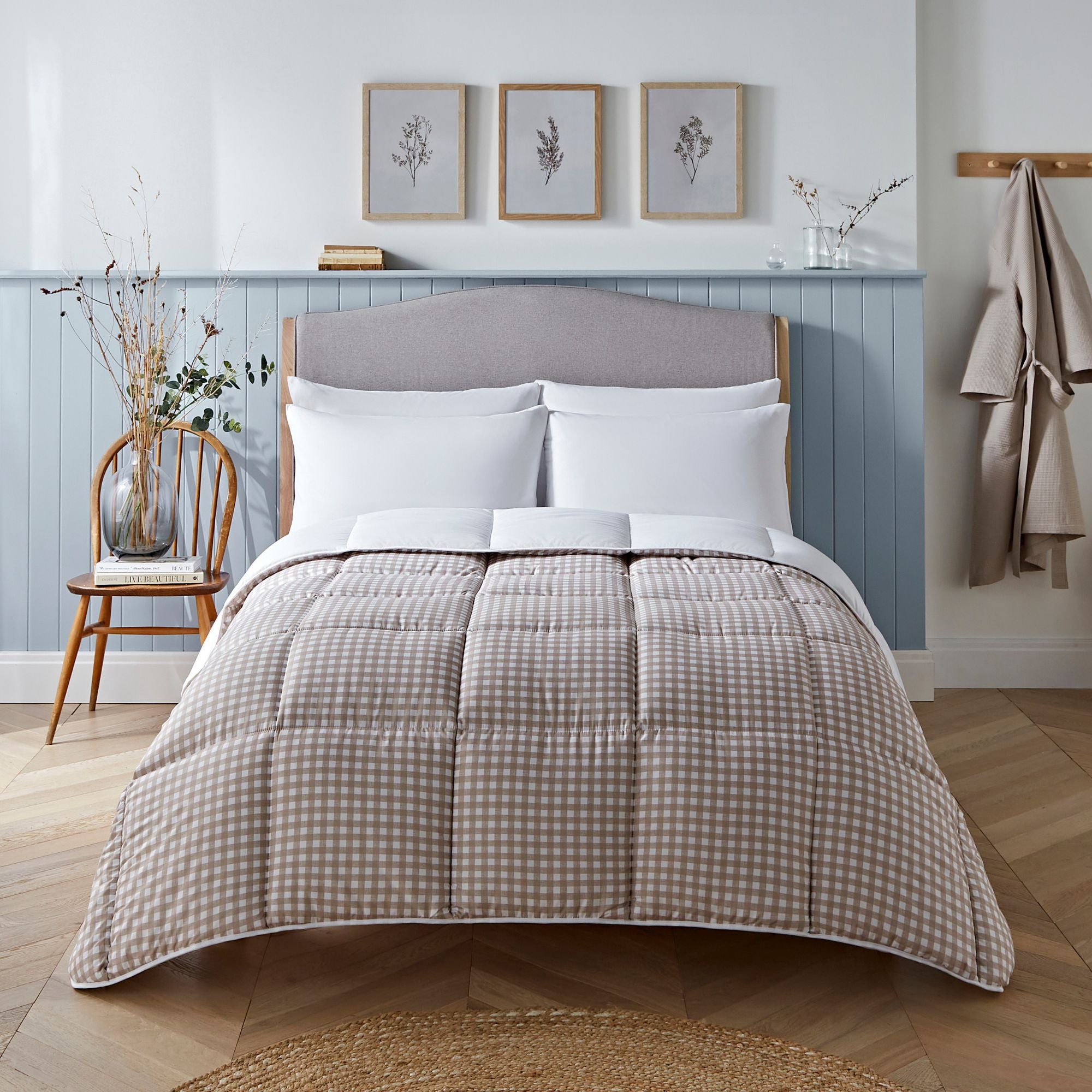 Buy the Night Lark Gingham Print Coverless Duvet