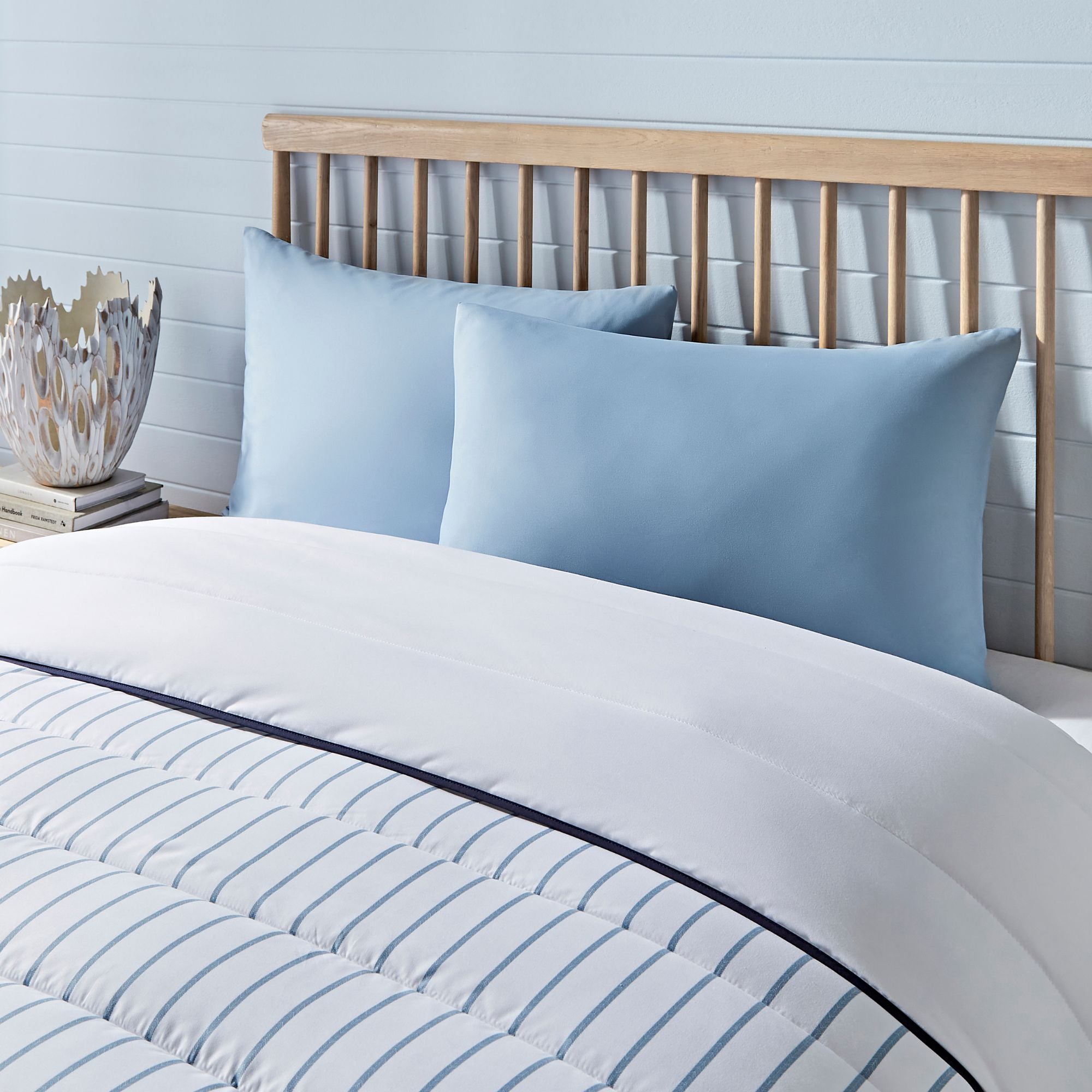 Night Lark® Ticking Stripe Coverless Duvet Set