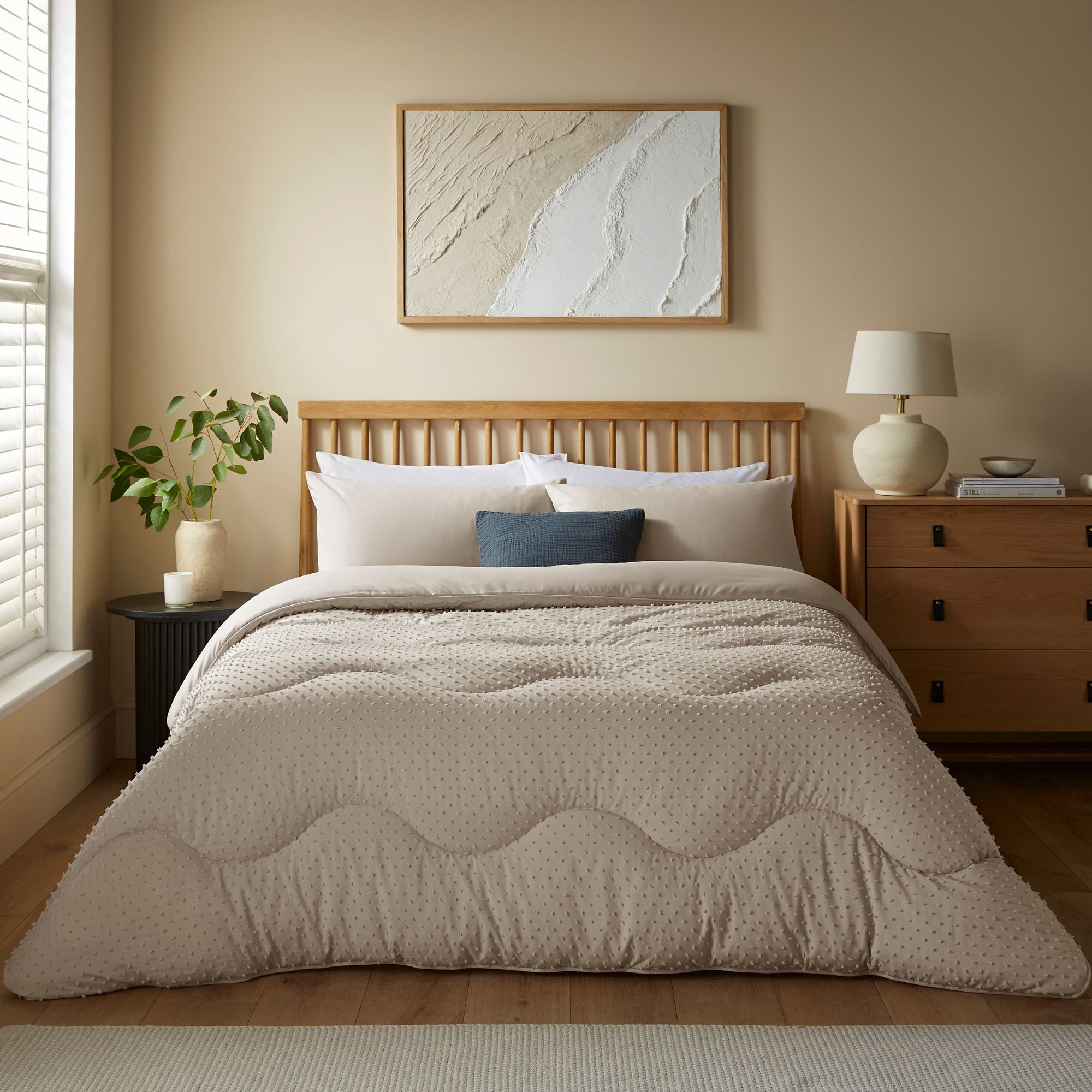 Buy the Night Lark Tufted Dots Coverless Duvet Set
