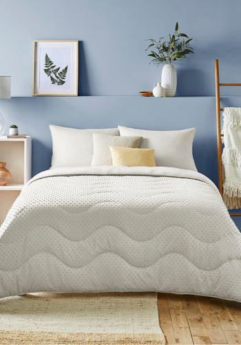 Night Lark® Tufted Dots Coverless Duvet Set - Warm sand