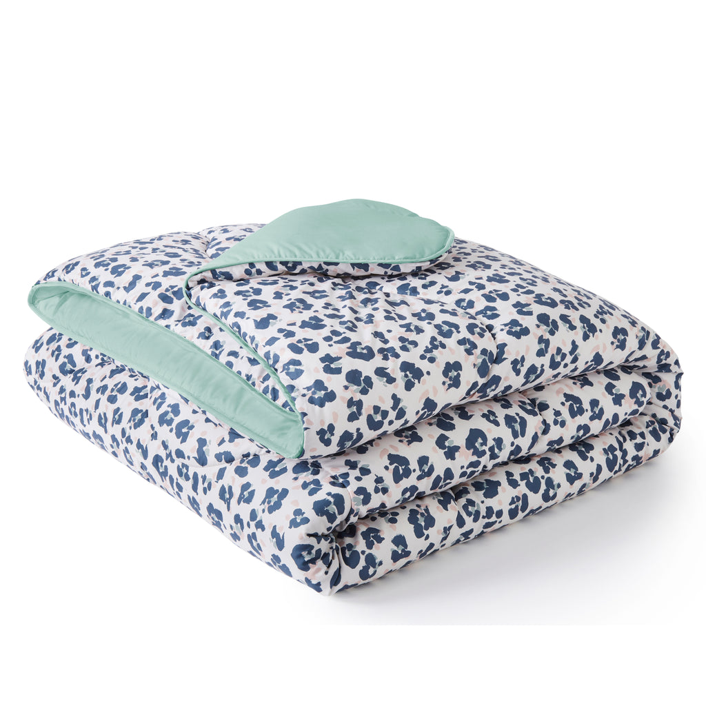 Night Lark/ Night Owl Wild Leopard Coverless Duvet Folded l Warm Stone