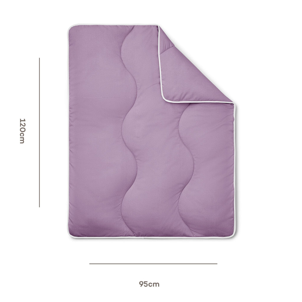 Night Lark Mini-Duvet Lifestyle Lilac bloom size
