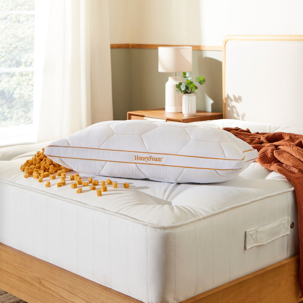 The Adjustable HoneyFoam™ Pillow Replacement cover lifestyle