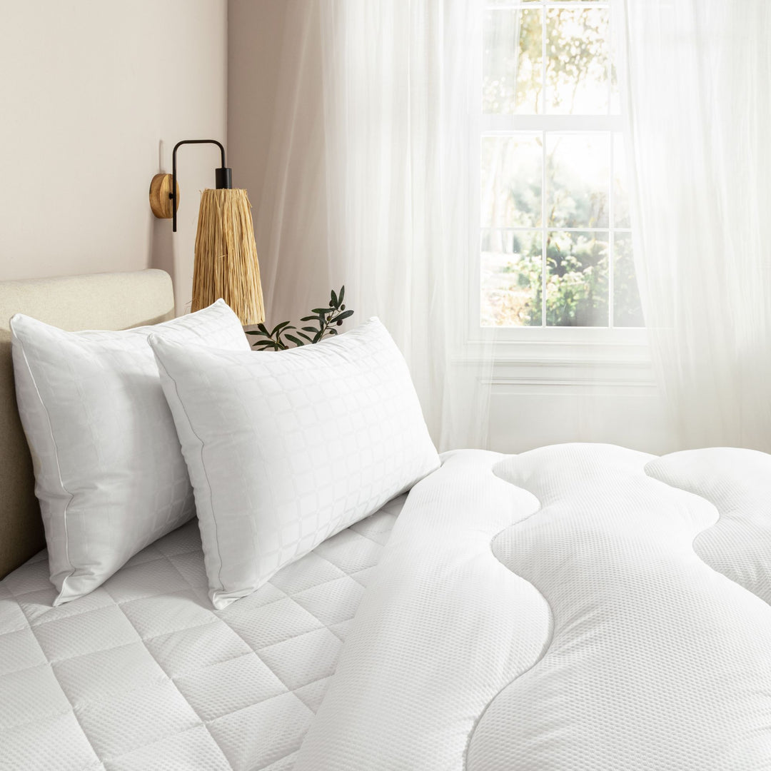 Buy the Breathe Hypoallergenic Cotton-Covered Pillow Set of