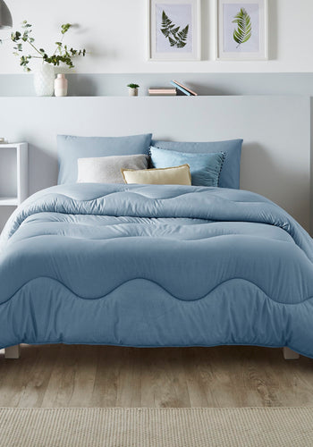 Night Lark® Linen Print Coverless Duvet