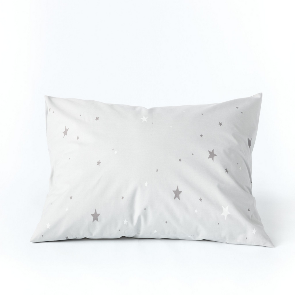 kids duvetNight Owl® Junior Childrens Grey Star Coverless Duvet & Pillowcase Set - Single Bed Size