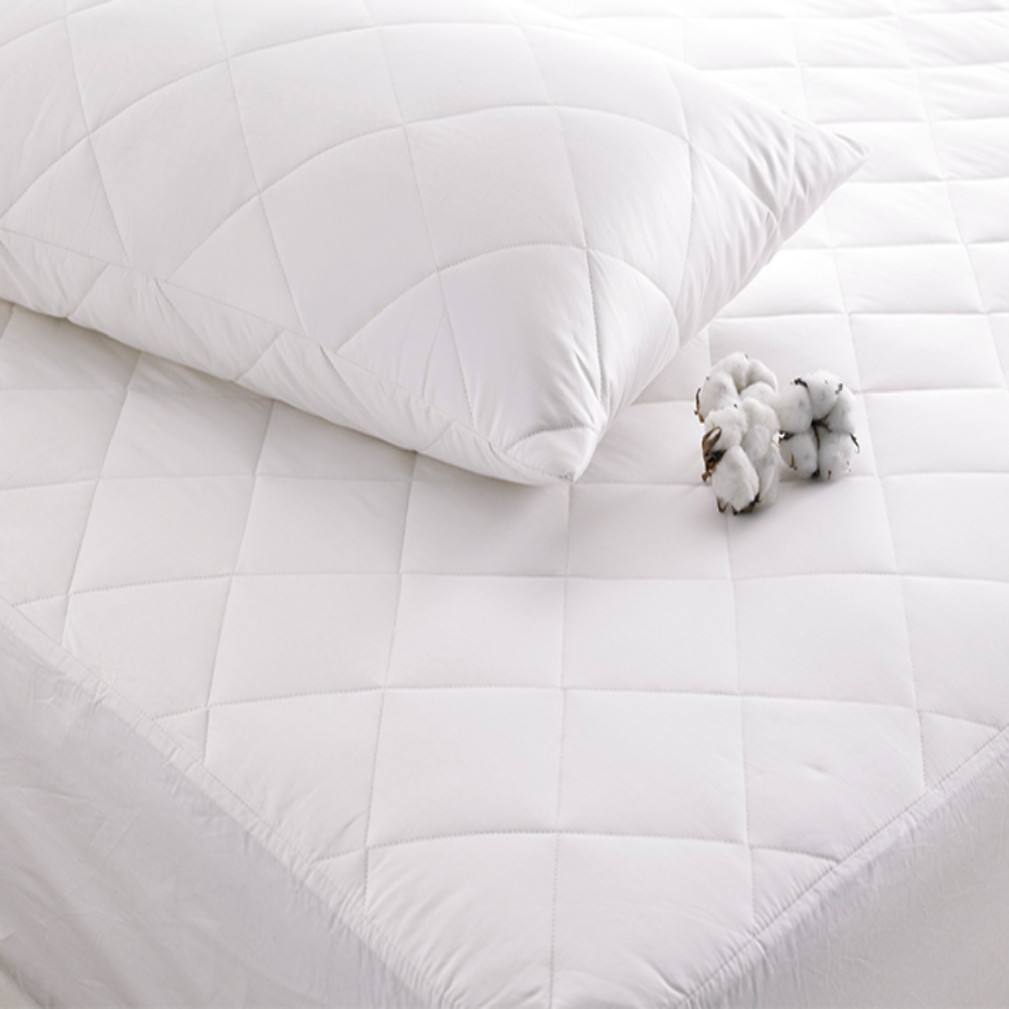 Deep Fill Cotton Mattress Protector: Deep Mattress Protector