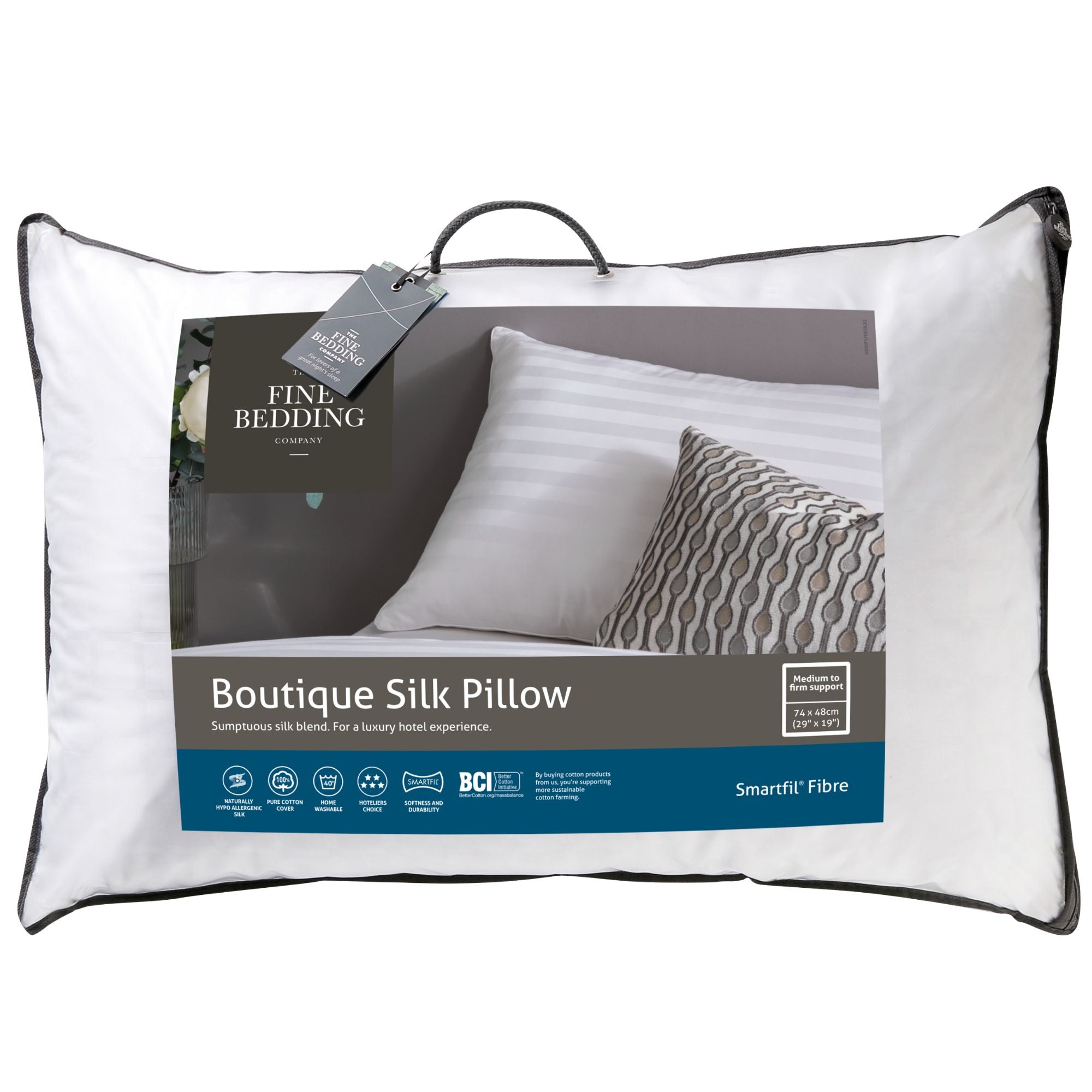 The fine bedding company boutique silk pillow best sale