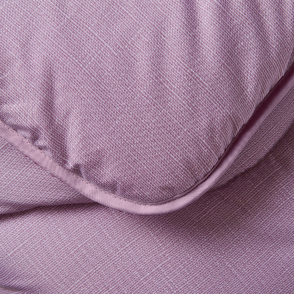 Night Lark/ Night Owl  Linen Print Coverless Duvet in Lilac Bloom