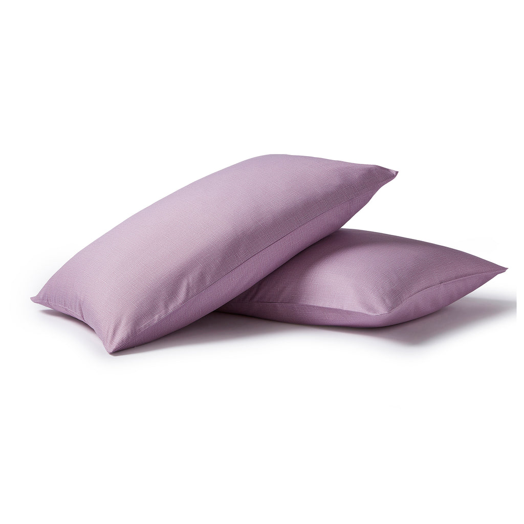 Night Lark/ Night Owl  Linen Collection Pillowcases in Lilac Bloom